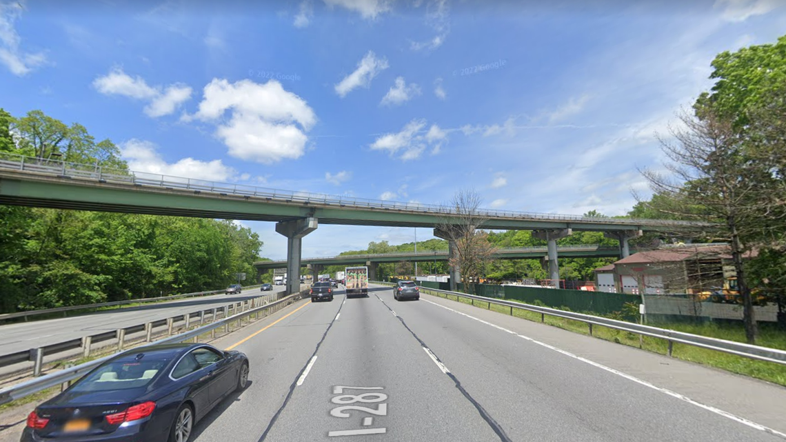 A tractor trailer fell off an overpass on the Cross Westchester Expressway in Harrison, New York, on Jan. 18, killing one and hospitalizing another, police said.