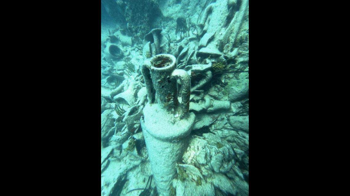 The large jars were used to store and transport wine, officials said.