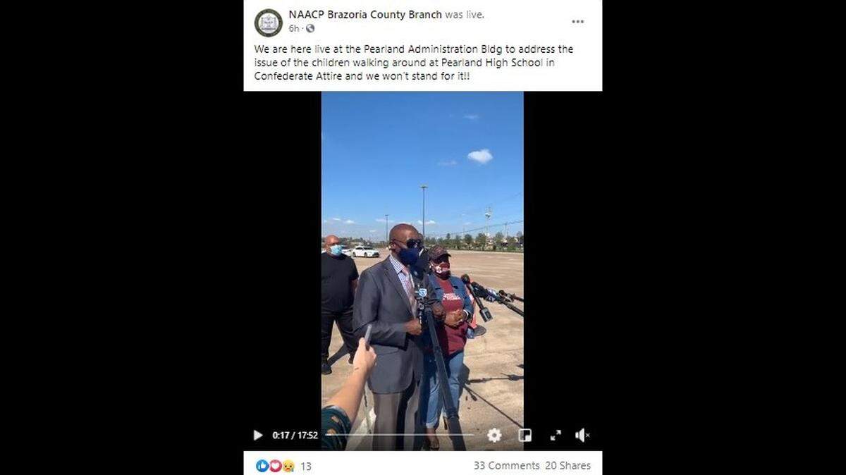 Students at Pearland High School showed up to campus wearing confederate flag shirts. They have been disciplined and the NAACP is calling for an apology.