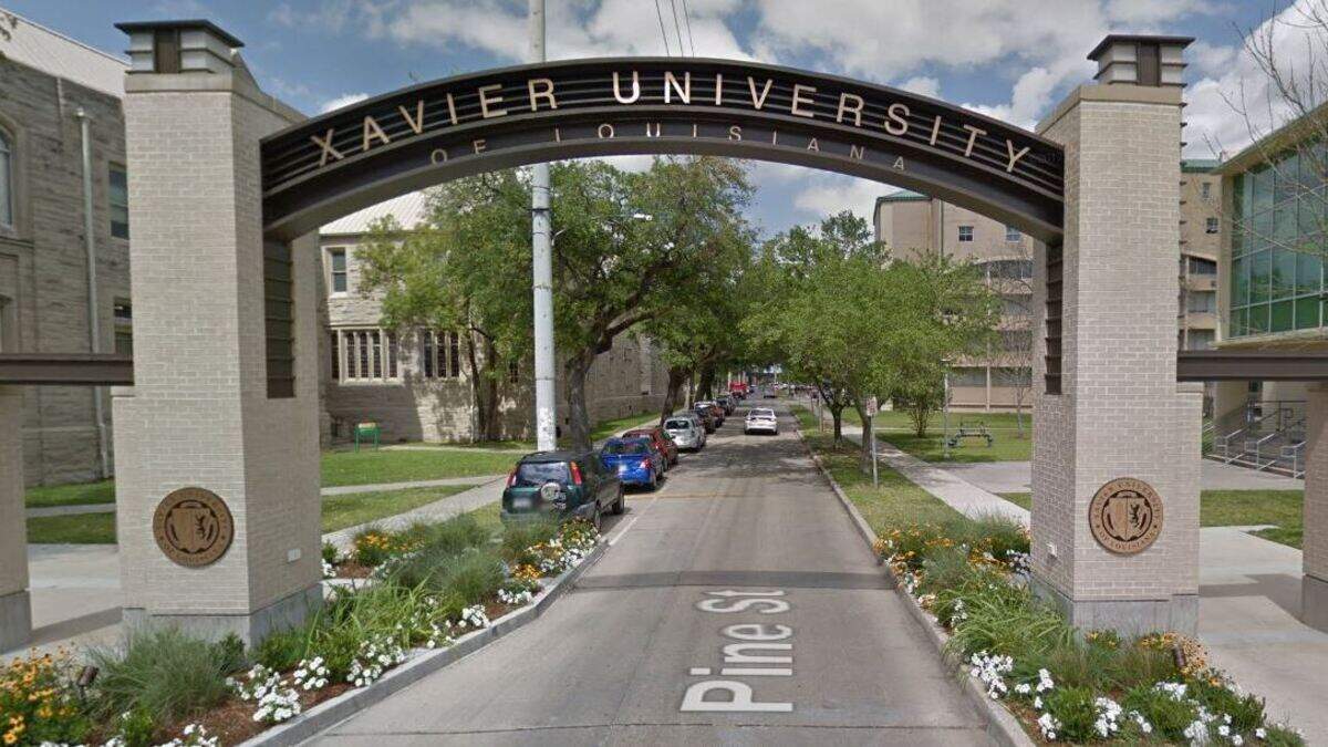 Two Xavier University police officers have been suspended after students say they were pepper sprayed during a campus “Midnight Breakfast” event. Street view image.