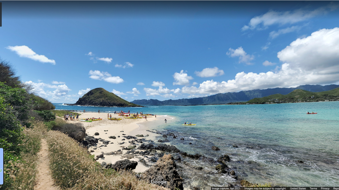 A kayaker stopped to take a break on the northern Mokulua Island and got stranded, rescuers said.