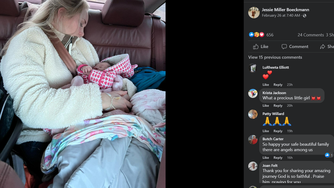 Jessie and Jacob Boeckmann’s daughter was born via an international surrogate on Feb. 22 in Kyiv, Ukraine. Two days later, Russia launched an invasion on the country.