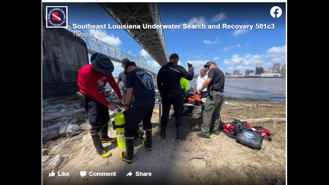 Local divers stepped in after the Coast Guard suspended its search for the three missing children who vanished after going swimming in the Mississippi River in Louisiana, according to authorities.