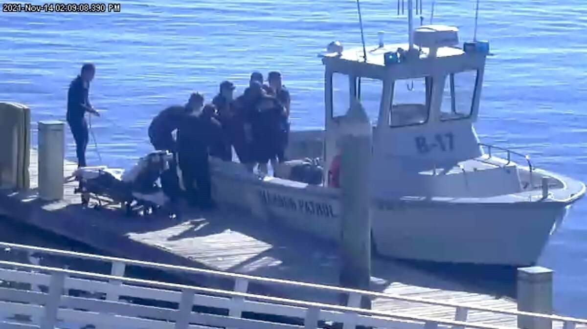 A man fell off his kayak and was stuck in a rip current for 30 minutes before rescue, Ventura Harbor Patrol said.