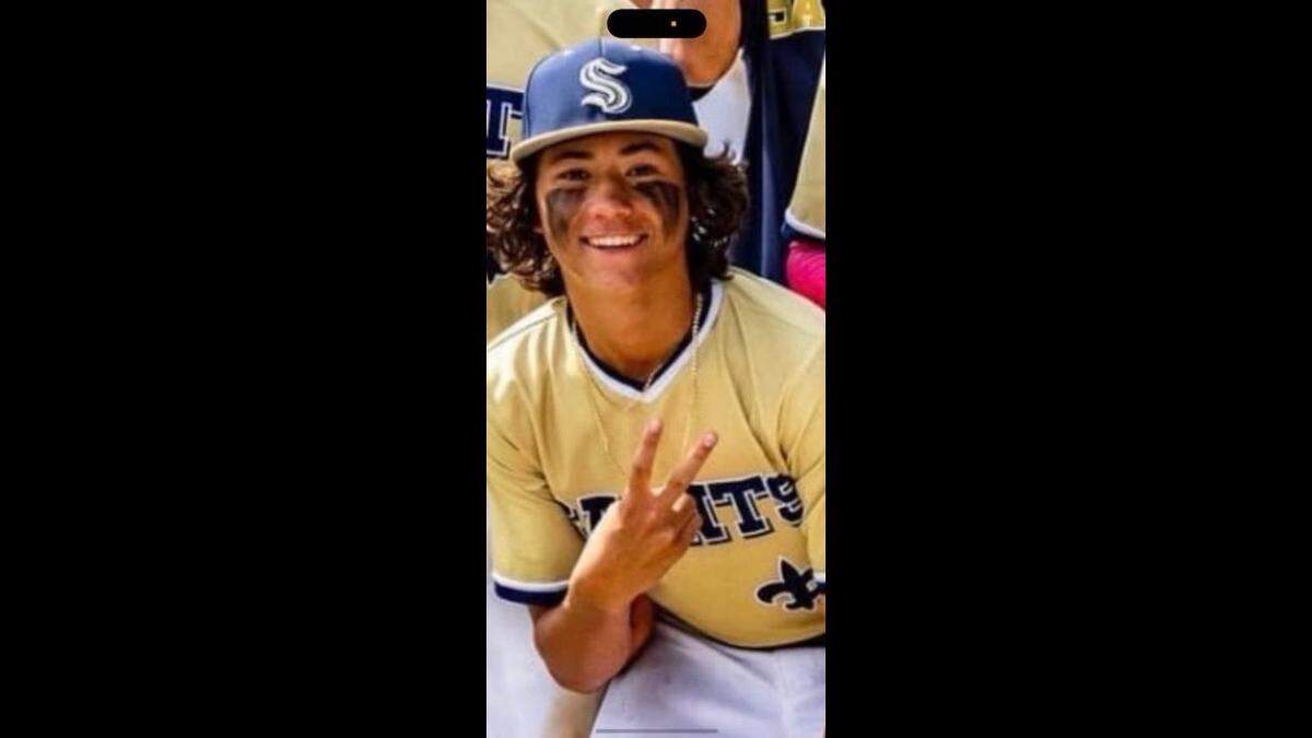 Aidan Wiles, 17, an umpire rescued a young baseball player from a dust devil on the field