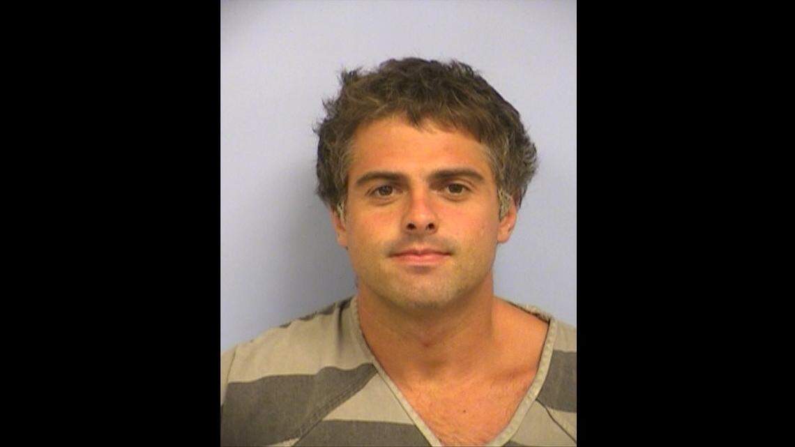 Jason Barclae, 30, has been charged with arson and criminal mischief after police in Austin say he slashed 58 tires and set fire to a home in the same South Austin neighborhood Monday.
