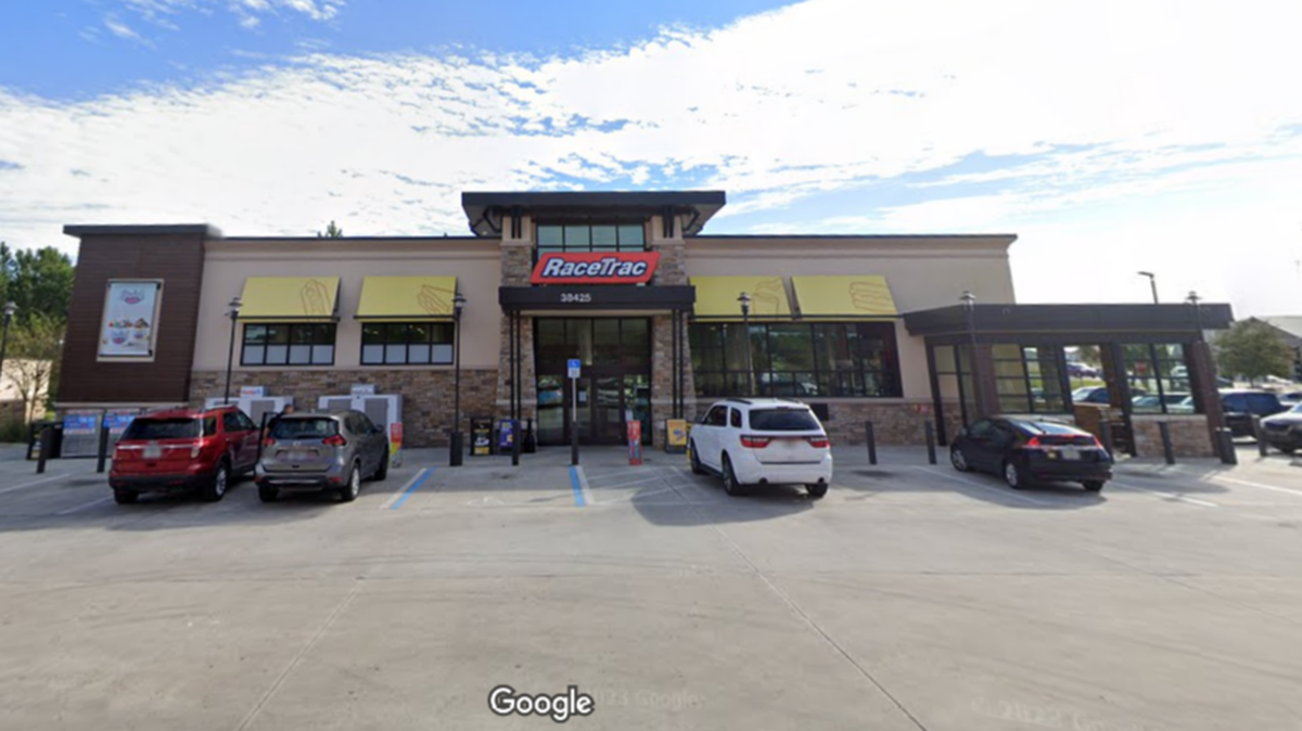 A clerk slipped and fell as she ran from a man who was started stabbing her in a Florida convenience store, police said.