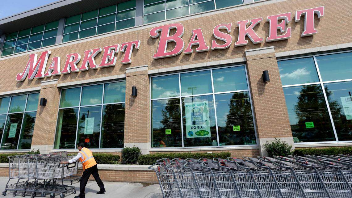 A man was stabbed outside a Market Basket in Chelsea, Massachusetts, on Monday, Jan. 2, following an argument over a parking spot, officials said. (AP Photo/Steven Senne)