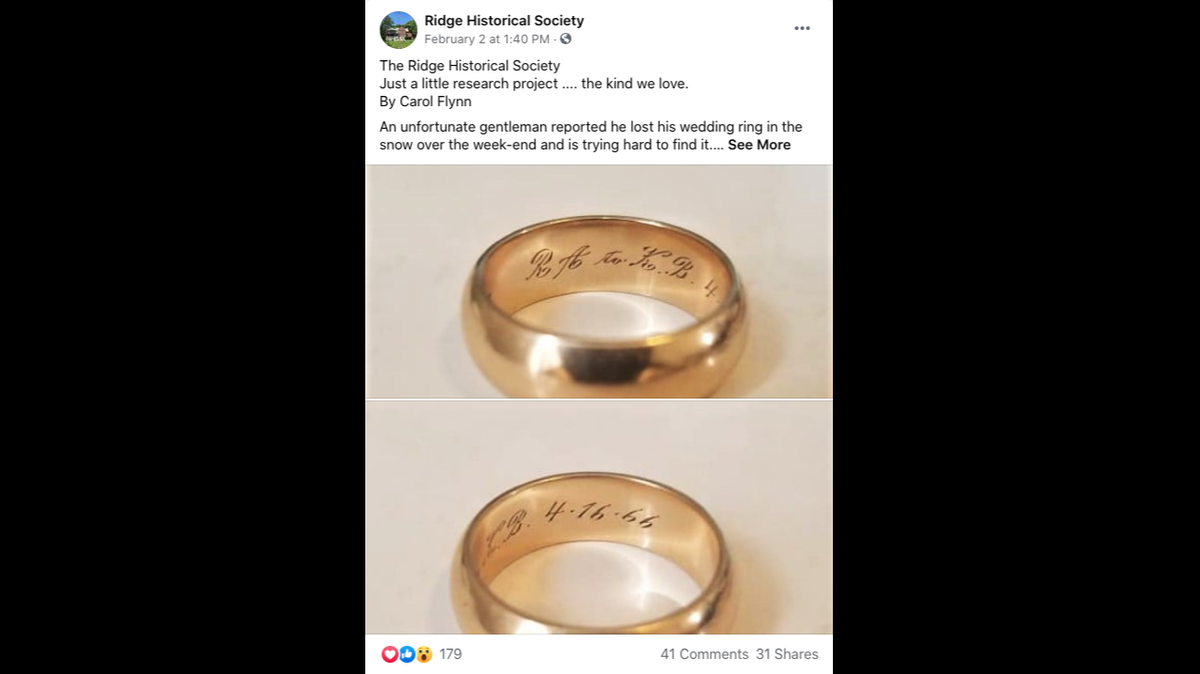 Texas woman Karen Autenrieth lost her wedding ring nearly 50 years ago in a Chicago snow pile, but she’ll slip it on for Valentine’s Day after it was found.