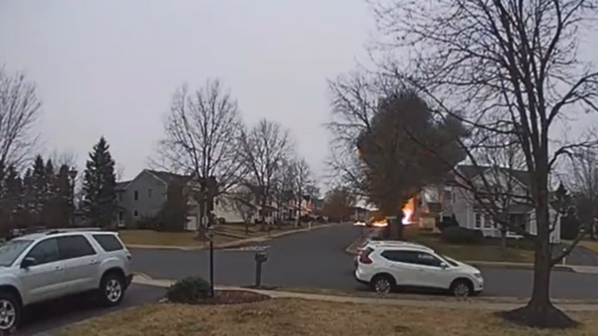 A plane crashed into a residential neighborhood in Bucks County, Pennsylvania, on Thursday, Feb. 24.