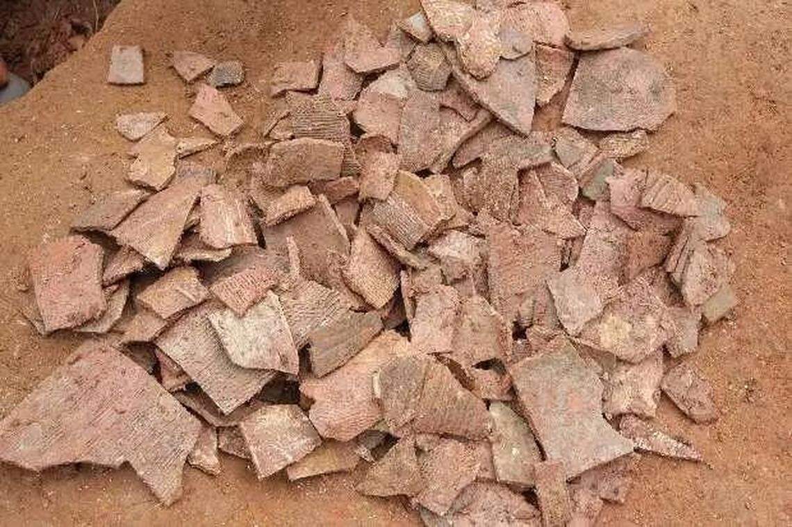This ash pit, which dates back to the Han dynasty, was a trove of ancient tiles, pottery pieces and tools, archaeologists said.