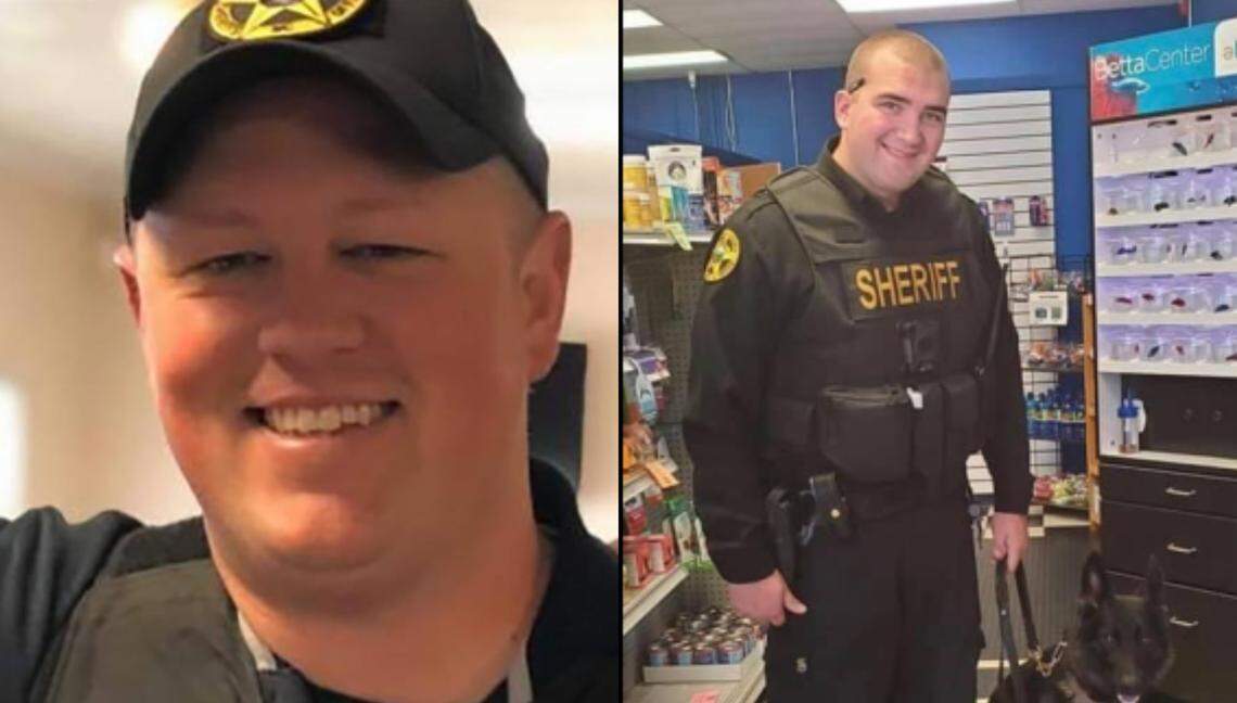 Sgt. Chris Ward, 36, left, and K-9 Deputy Logan Fox, 25, died April 29. Ward was an eight-year veteran in law enforcement and previously worked for the Beech Mountain Police Department. Fox had worked for the Watauga County Sheriff’s Office for two years and was a handler for K-9 officer Raven.