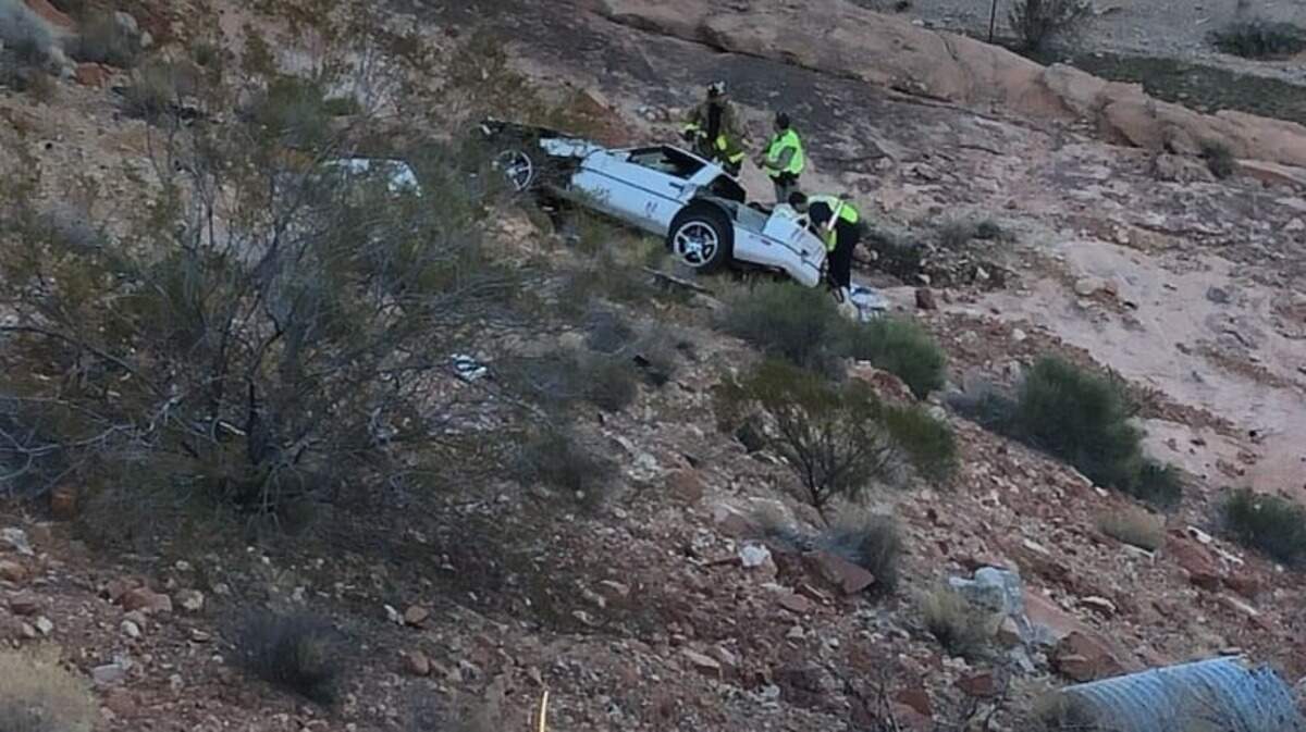 The crash occurred near the Virgin River Gorge in Arizona on Friday afternoon, according to first responders.