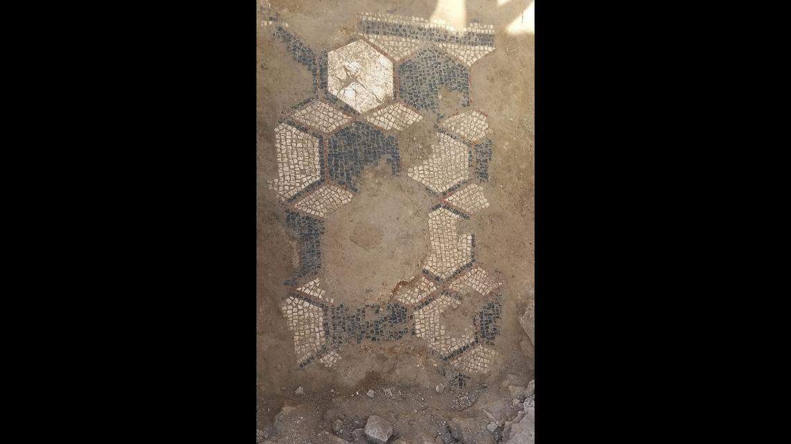 Archaeologists discovered well-preserved mosaic floors in a previously unexplored site.