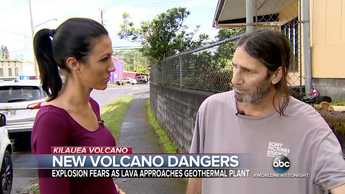 Allen Bertram, from Lanipuna Gardens, Hawaii, said lava from the recent Kilauea volcanic eruption destroyed "everything I love." The man said he spent 12 days living off food in a neighbor's garage, and he lost his dog.