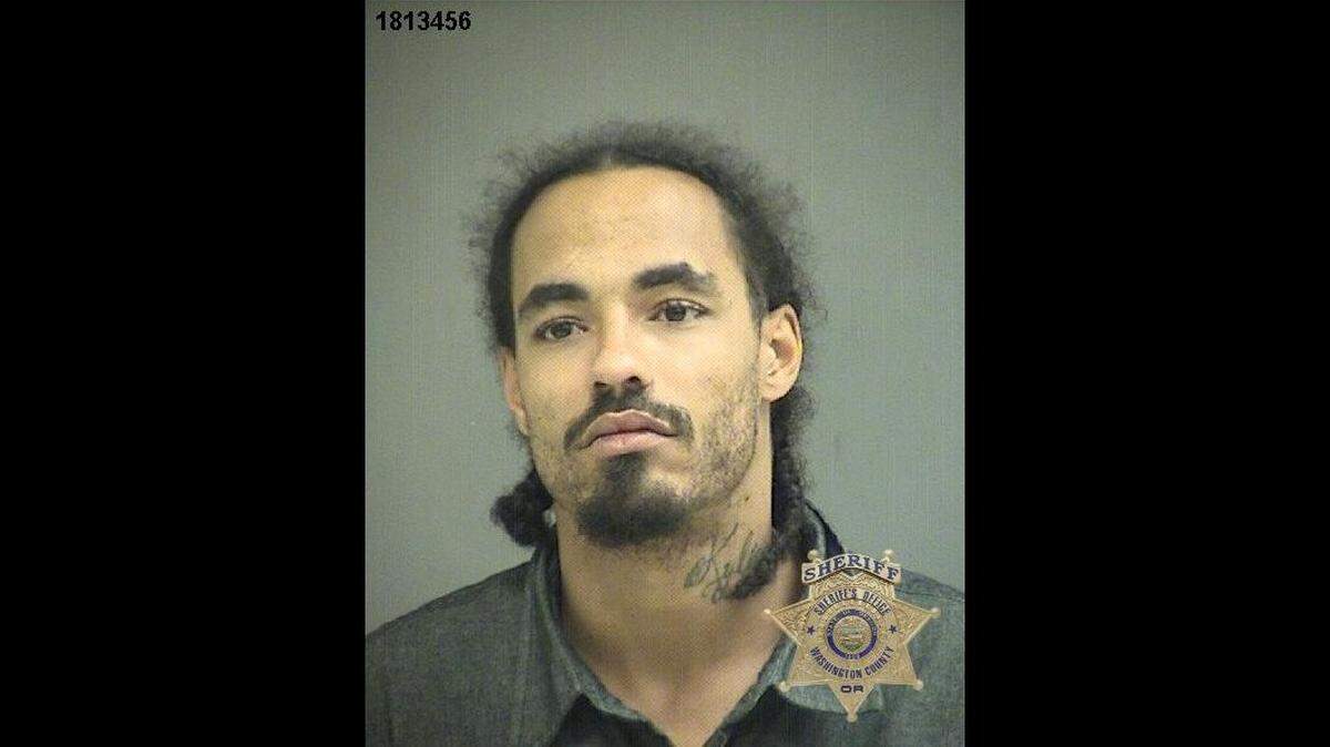 Derek Conley, 35, of Portland, Oregon, faces charges of offensive littering and second-degree criminal mischief, the sheriff’s office said.