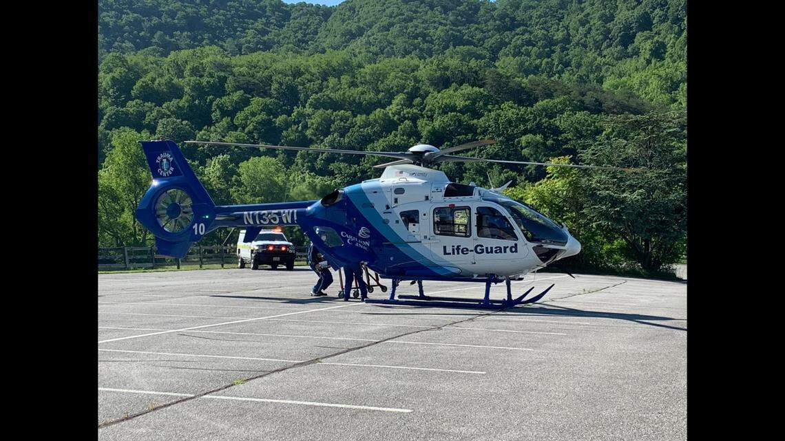 A hiker in his 20s was airlifted with critical injuries after falling 50 feet from McAfee Knob on the Appalachian Trail, Virginia officials said.