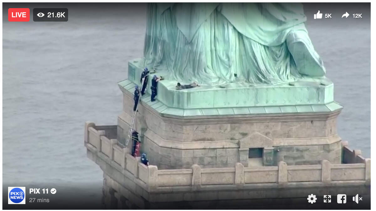 Woman climbs Statue of Liberty, island evacuated | Raleigh News & Observer