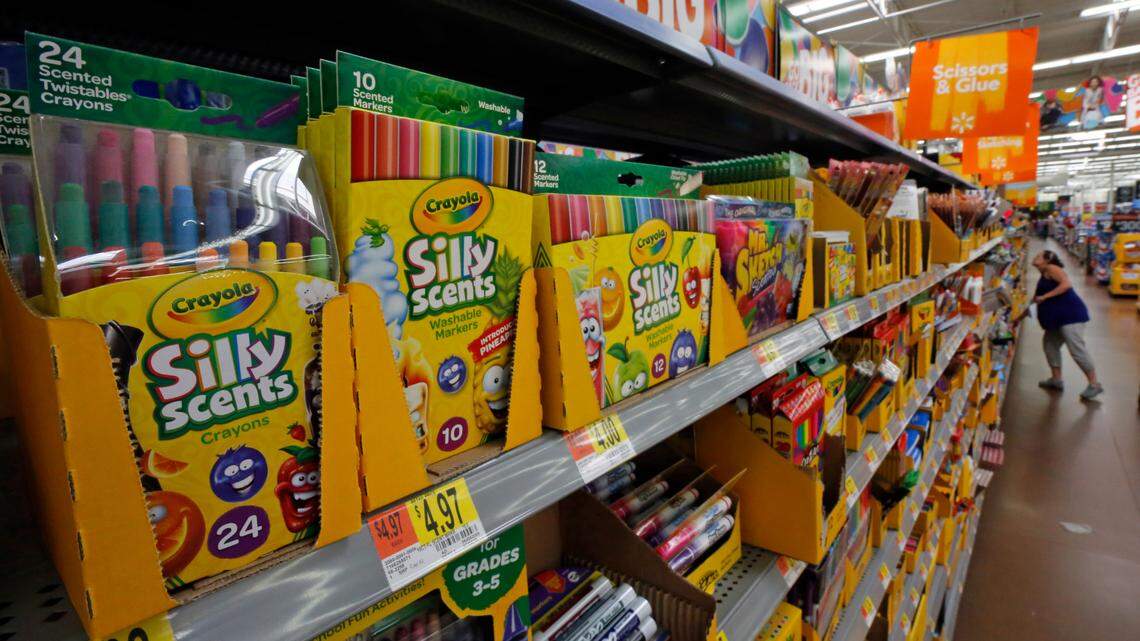 A loaded gun was found at the bottom of a box of donated school supplies at a Georgia elementary school, the principal said.