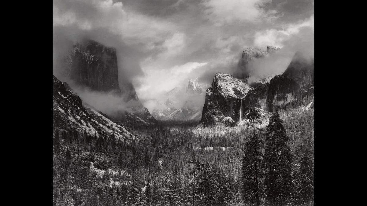 “Clearing Winter Storm, Yosemite National Park” by Ansel Adams sold to a private collection in San Francisco for $327,600. Photo from Sotheby’s.
