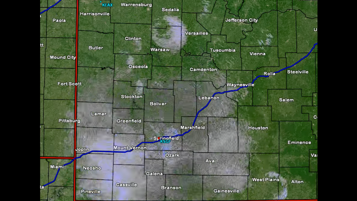 “Roost rings” have been captured frequently by weather radar in Missouri, officials say. Screengrab from National Weather Service Springfield, Missouri, on Facebook