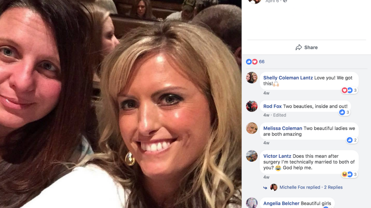 Michelle Fox, a 42-year-old woman from Charleston, West Virginia, died in a car crash on April 27 — just hours before she was set to receive a kidney from her long-time best friend Shelly Lantz. Fox had lost 80 percent of her kidney function from scleroderma.