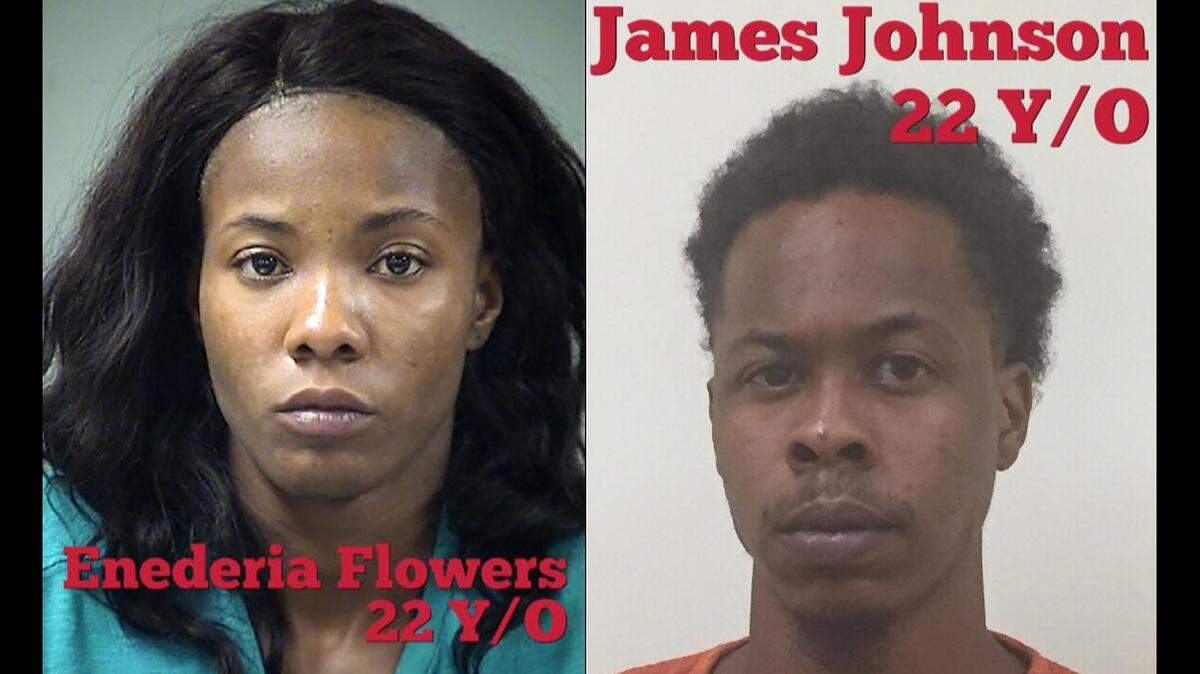 Deputies in Bexar County, near San Antonio, say that Enederia Flowers ordered her ex-boyfriend James Johnson to shoot her current boyfriend after the two had been arguing.