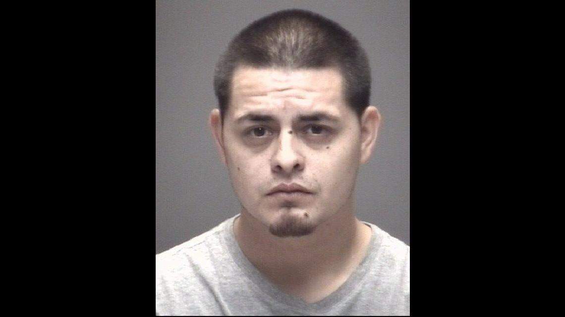 Police in Galveston, Texas, said Mario Salinas, 27, faces charges of cruelty to a non-livestock animal, terroristic threat to a family member and tampering with physical evidence.