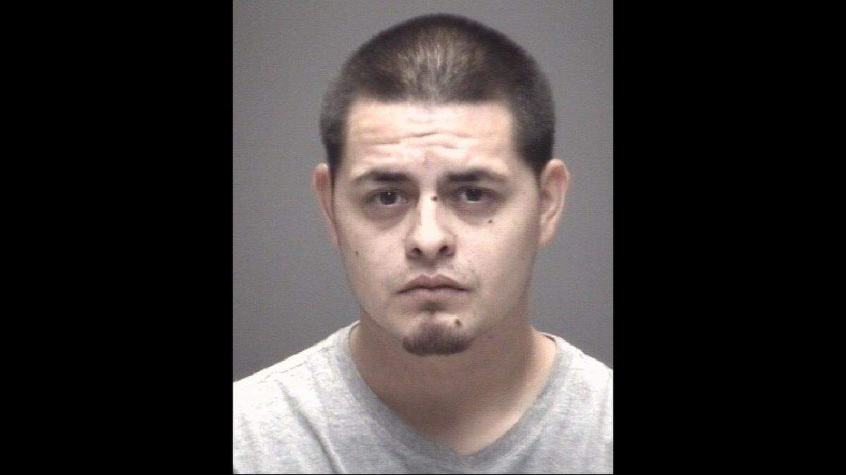 Police in Galveston, Texas, said Mario Salinas, 27, faces charges of cruelty to a non-livestock animal, terroristic threat to a family member and tampering with physical evidence.