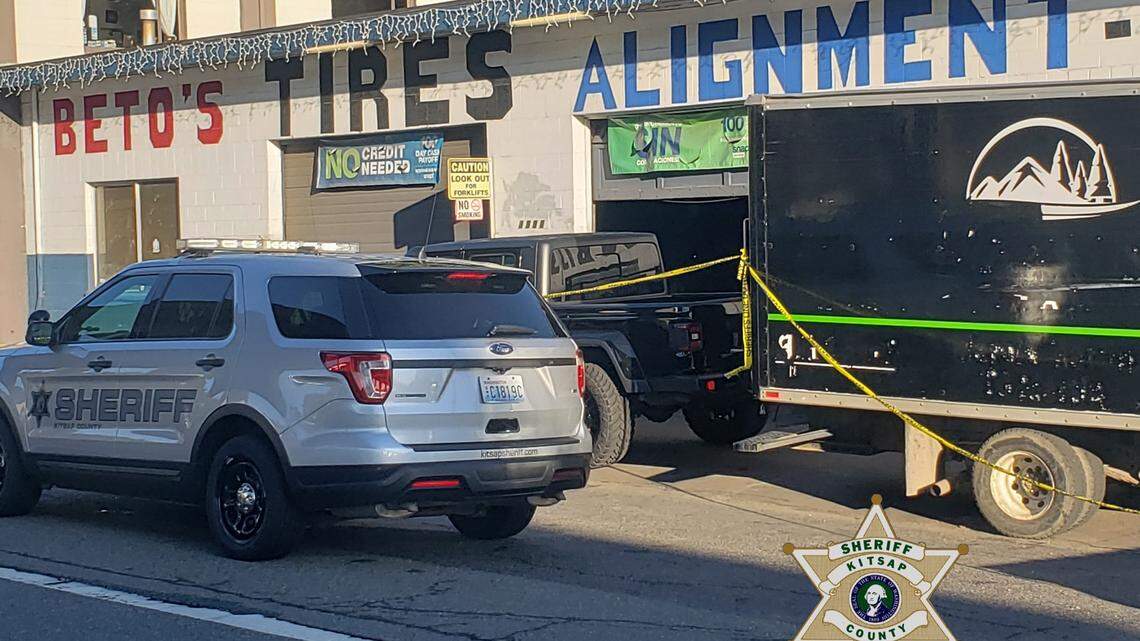 Two brothers were stabbed while trying to stop a suspect from stealing a catalytic converter from a car outside their business near Bremerton.