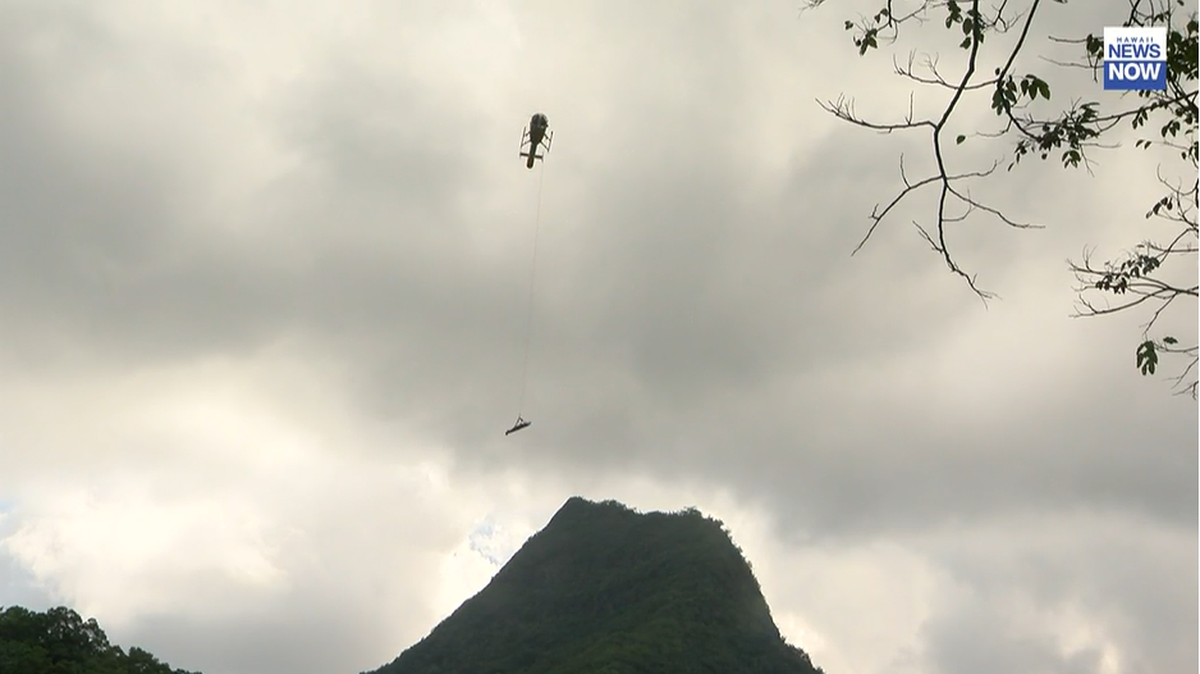 A hiker was rescued from the Olomana Trail after onlookers rushed to help her, the Honolulu Fire Department said.