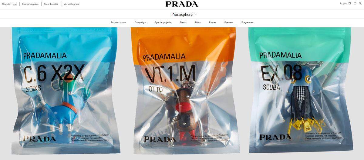 The monkey-like Pradamalia figurine was still on the company website as of 1 p.m. CST Friday.