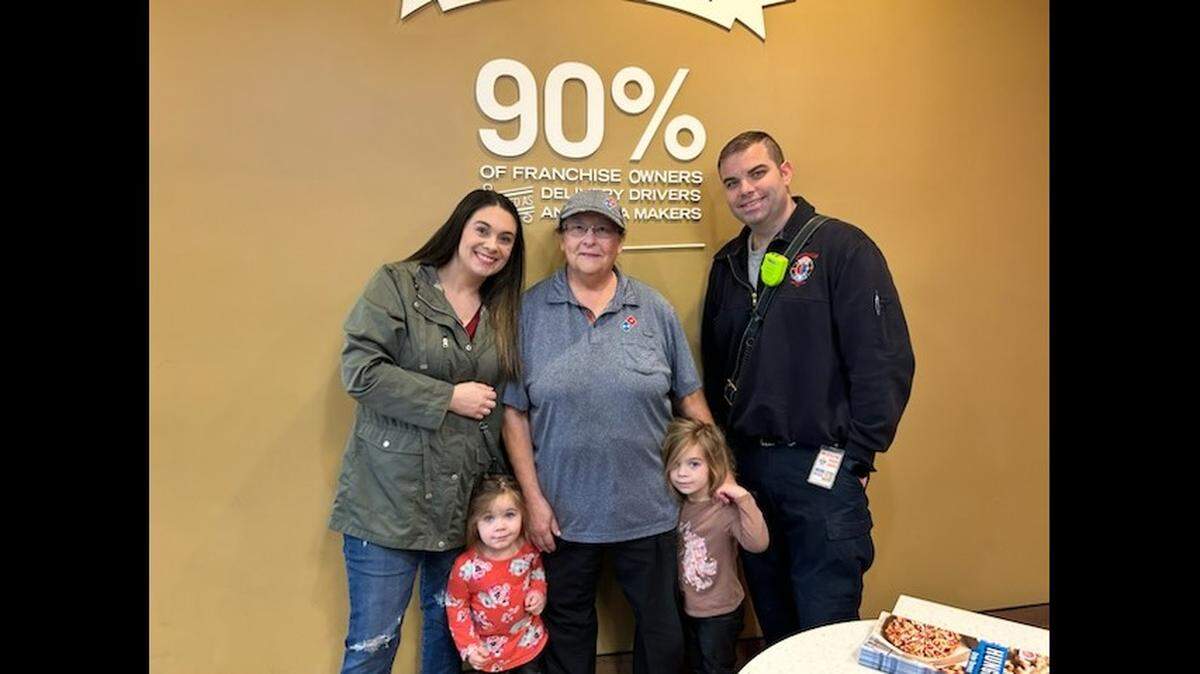 A South Carolina family helped raise more than $250,000 for a 72-year-old Domino’s worker who fell on their front stoop while delivering food.