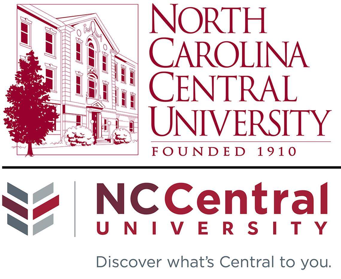 Top: The old logo for North Carolina Central University. Bottom: The new one