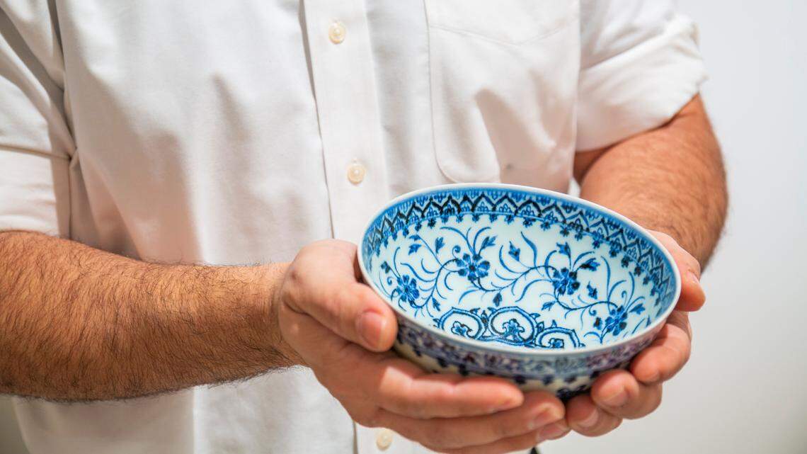 A small bowl bought at a garage sale for $35 is a 15th century Chinese ceramic sold for $721,800, according to Sotheby’s. Photo from Sotheby’s.