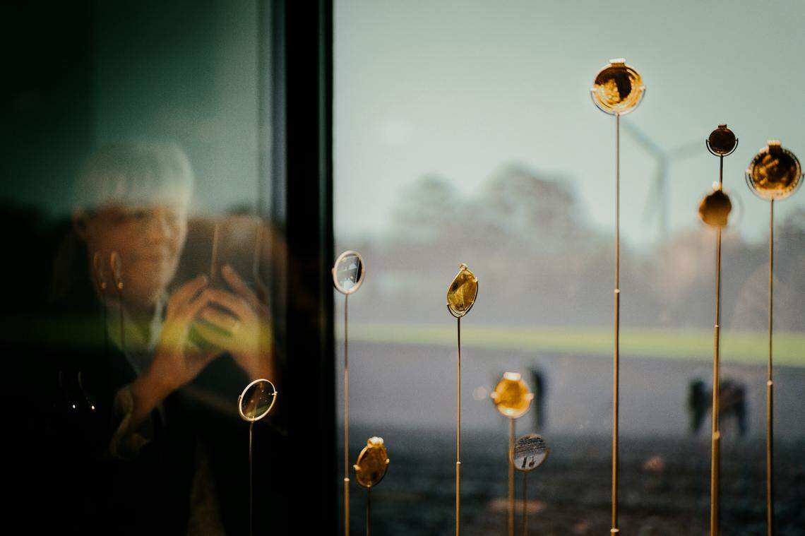 The disc was found as part of the Vindelev Hoard, a collection of Norse treasure found in Denmark.