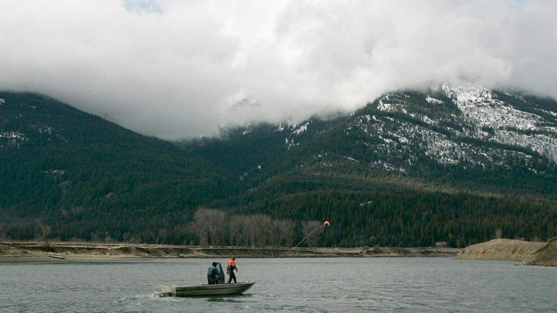 The Kootenai River near Bonners Ferry, Idaho, is shown in March 2006. The body of an Idaho man was found in the Kootenai River after he fell out of his kayak and into the Yaak River.