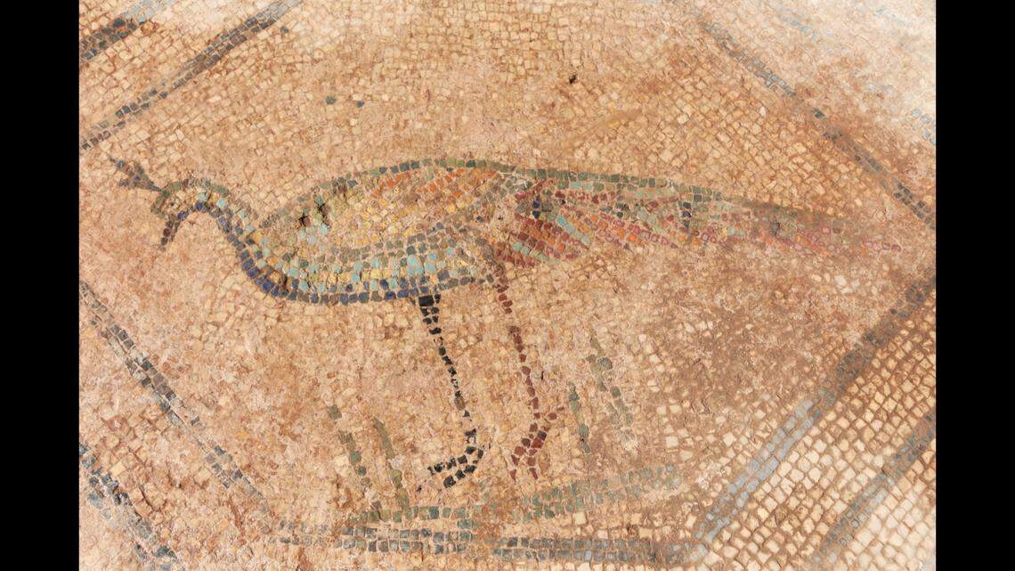 The depiction of Medusa was surrounded by four peacocks representing each of the four seasons, officials said.