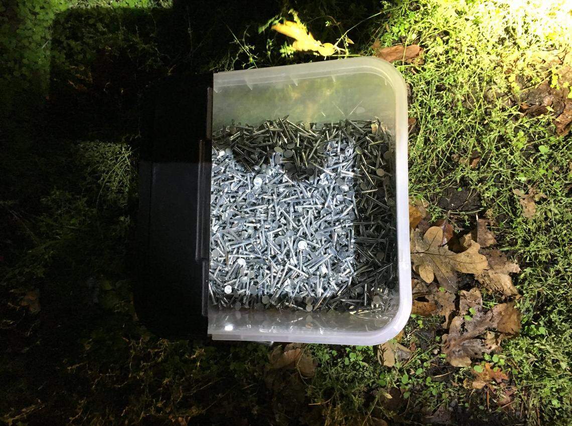 Oregon City’s nighttime nailer, who threw roofing nails on roads and damaged drivers’ tires, was arrested Tuesday and admitted to 50 nail dumping incidents in the Portland area over two years, according to police.