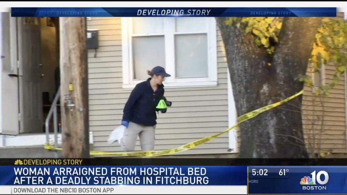 A Fitchburg, Massachusetts, mother was fatally stabbed by a roommate on Tuesday, and her three kids cared for her in the road until police and medical help arrived, prosecutors said. The roommate has been arrested and charged.