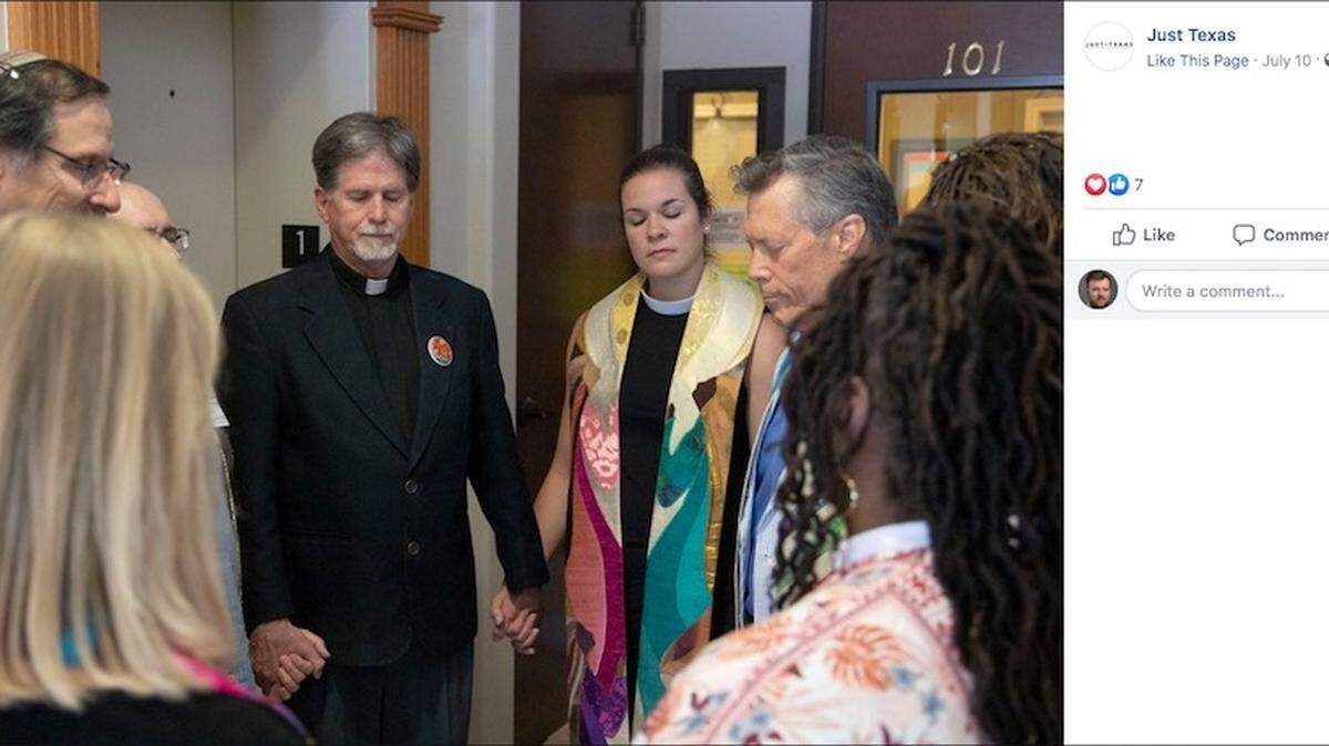 The blessing was spearheaded by the Texas Freedom Network and the Religious Coalition for Reproductive Choice, organizers said.