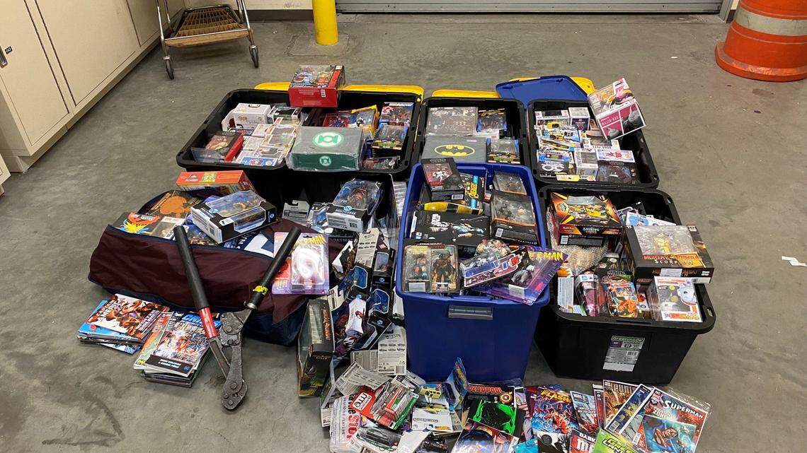A huge collection of vintage comic books and action figures was recovered by Seattle police.