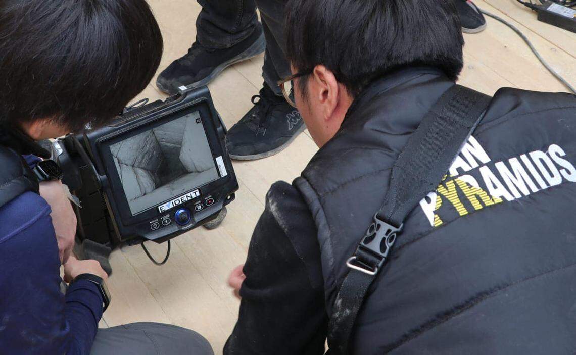 The researchers used cosmic-ray muon radiography, a non-destructive approach to look inside the pyramid.