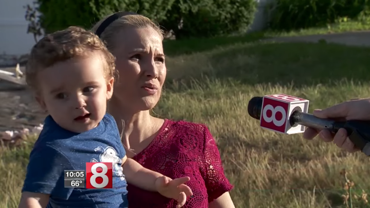 Elijah Irizarry, 14-month-old in Waterford, Connecticut, fell 12 feet down a ventilation shaft in his family's home — and his mom Kristie Mendes recounts the moments leading up to her son's rescue by firefighters.