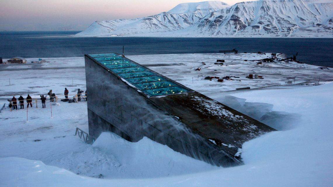 The “doomsday” seed vault was built to protect millions of food crops from climate change, wars and natural disasters in a remote Norwegian mountain.