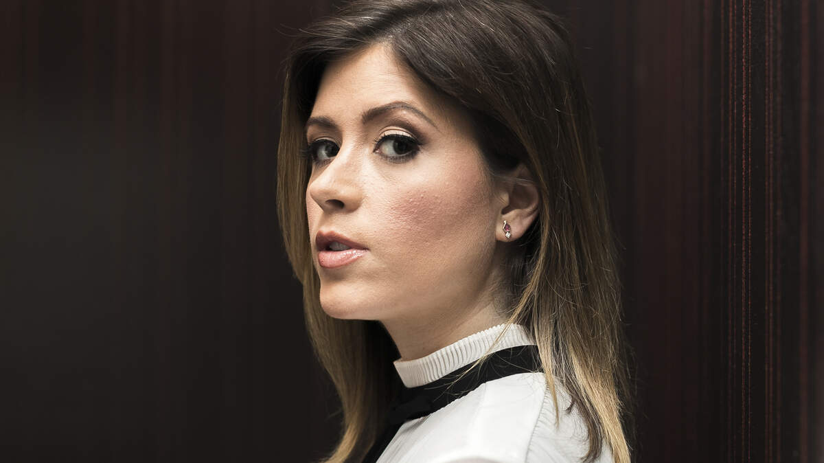 Chloe Melas, the CNN reporter who wrote about allegations against Morgan Freeman, at the CNN building in New York, May 25, 2018. After Freeman spoke to Melas in a way she considered inappropriate, she tracked down other women who said the actor had mistreated them.
