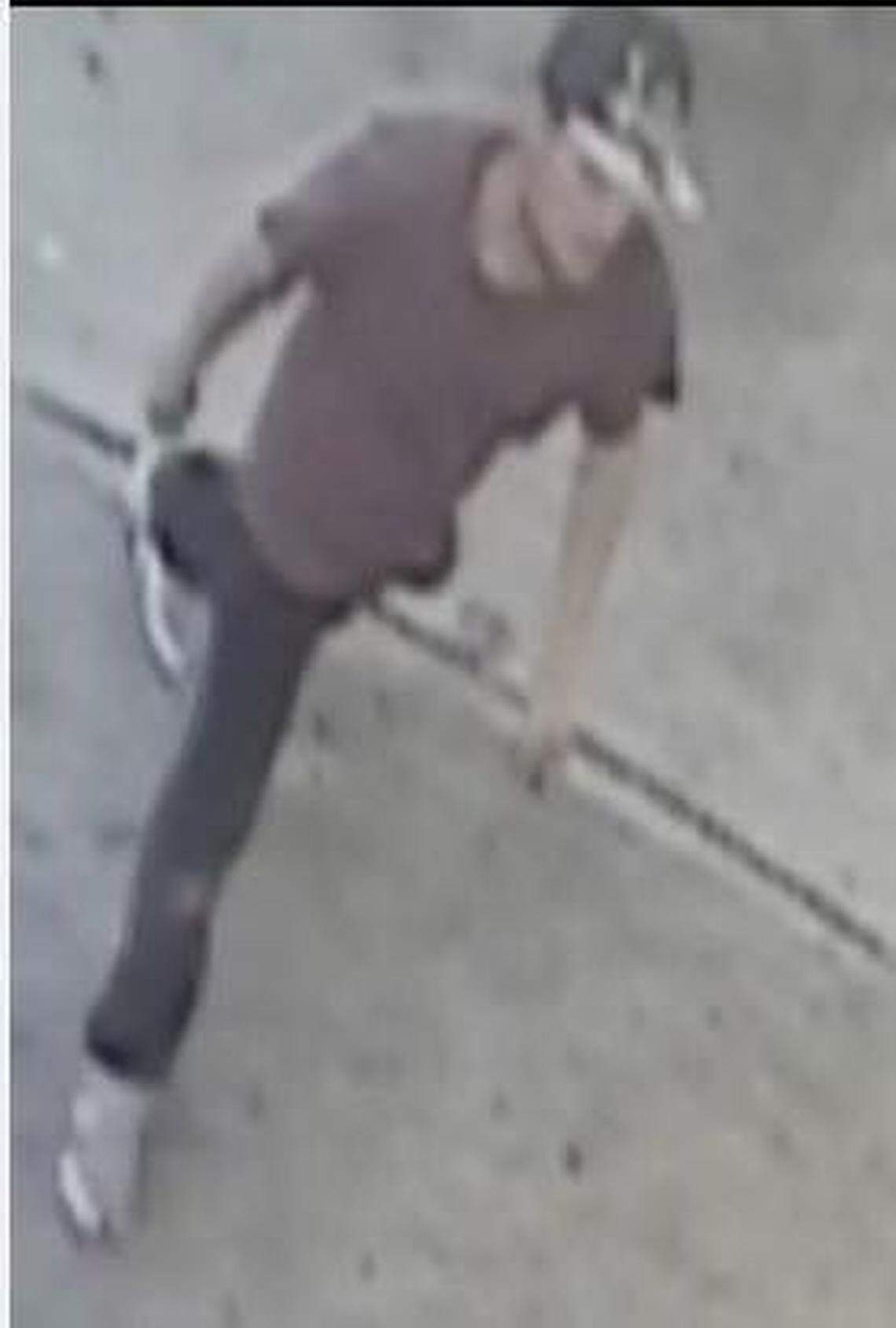 Surveillance photo of the suspect