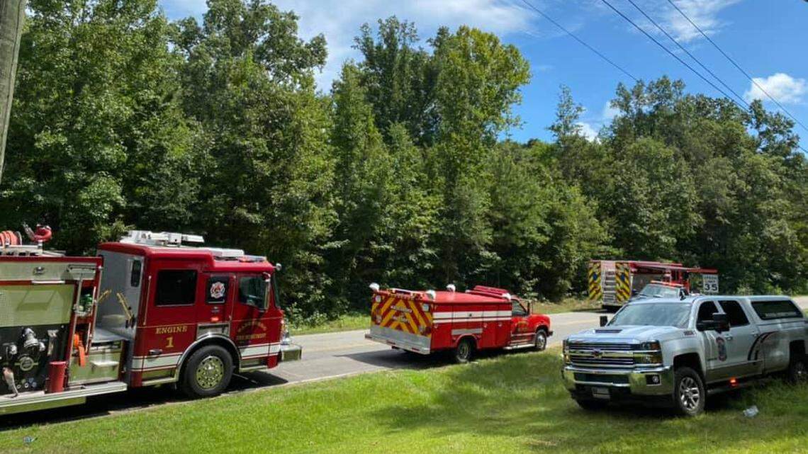 Two people died in a plane crash leaving Anson County Airport in Wadesboro, North Carolina, on Friday, according to Anson County Emergency Services.