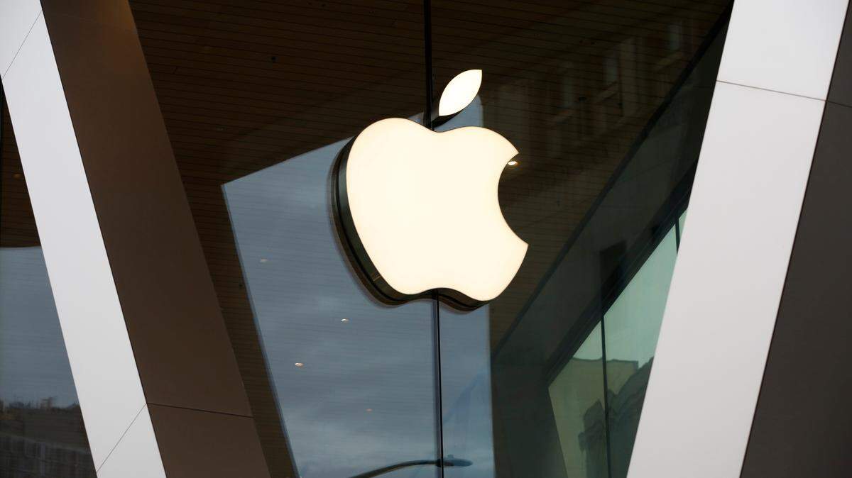 The Apple logo of the downtown Brooklyn Apple store. A California man pleaded guilty to distributing nude photos and videos of young women that he obtained from iCloud accounts.