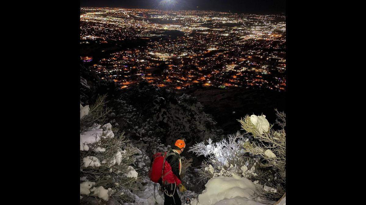 A hunter slipped and fell 30 to 40 feet to the bottom of a ravine, Weber County rescuers in Utah said. 